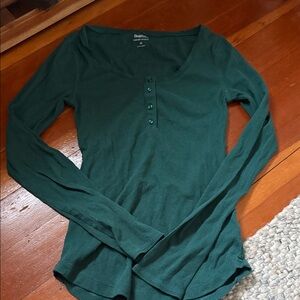 NWOT Green Long Sleeve Top